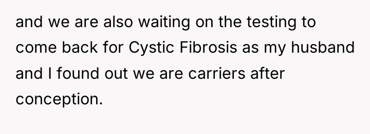 and we are also waiting on the testing to come...