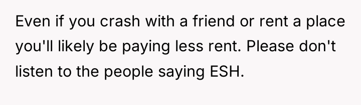 Even if you crash with a friend or rent a...