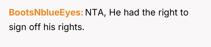 BootsNblueEyes NTA, He had the right to sign off his...