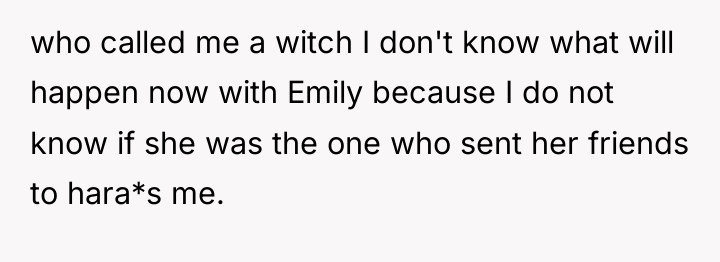 who called me a witch I don't know what will...