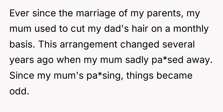 Ever since the marriage of my parents, my mum used...