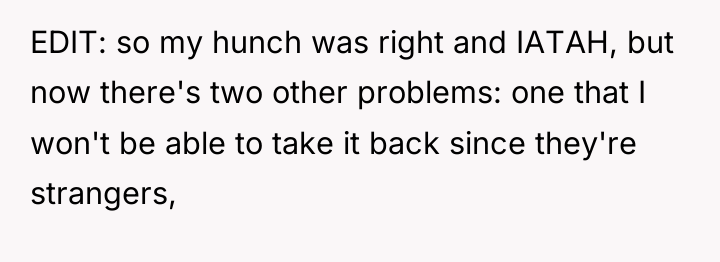 EDIT: so my hunch was right and IATAH, but now...