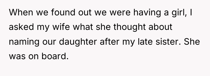 When we found out we were having a girl, I...