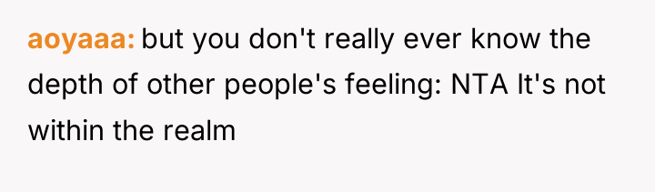 aoyaaa but you don't really ever know the depth of...