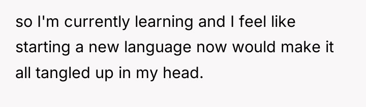 so I'm currently learning and I feel like starting a...