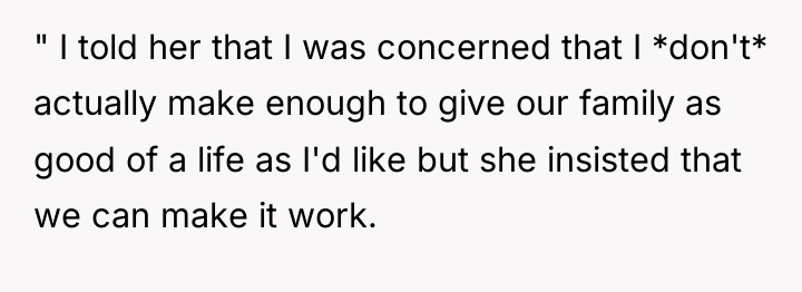 " I told her that I was concerned that I...