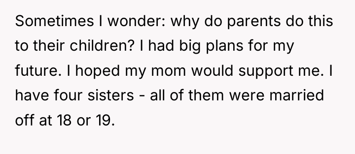 Sometimes I wonder: why do parents do this to their...