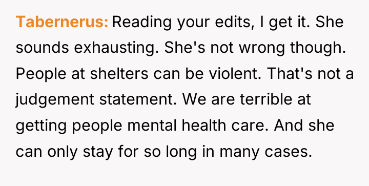 Tabernerus Reading your edits, I get it. She sounds exhausting....