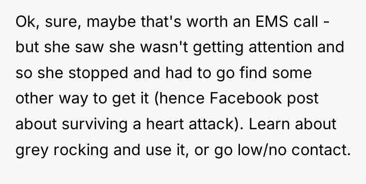 Ok, sure, maybe that's worth an EMS call - but...