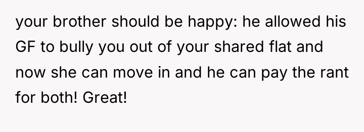your brother should be happy: he allowed his GF to...