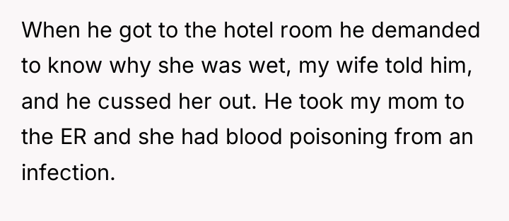 When he got to the hotel room he demanded to...
