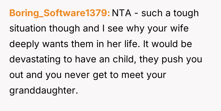 Boring_Software1379 NTA - such a tough situation though and I...