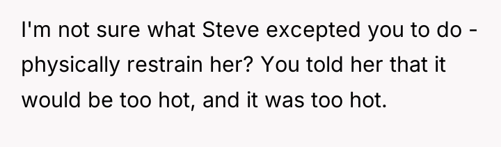 I'm not sure what Steve excepted you to do -...