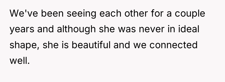 We've been seeing each other for a couple years and...
