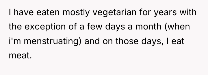 I have eaten mostly vegetarian for years with the exception...