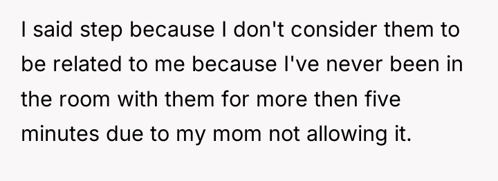I said step because I don't consider them to be...