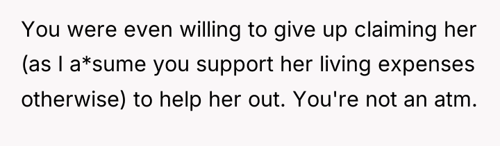 You were even willing to give up claiming her (as...