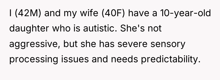 I (42M) and my wife (40F) have a 10-year-old daughter...