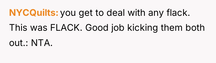 NYCQuilts you get to deal with any flack. This was...