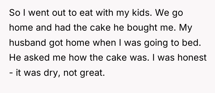 So I went out to eat with my kids. We...