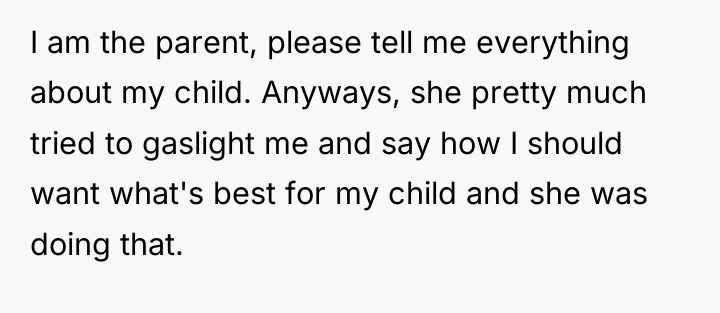 I am the parent, please tell me everything about my...