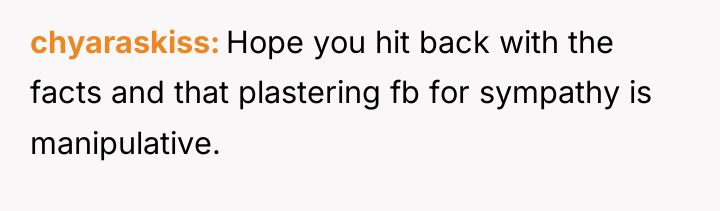 chyaraskiss Hope you hit back with the facts and that...