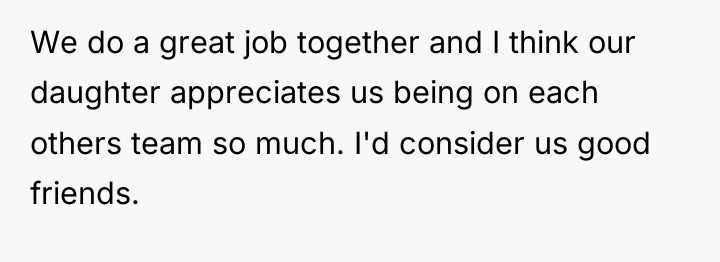 We do a great job together and I think our...