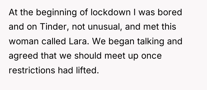 At the beginning of lockdown I was bored and on...