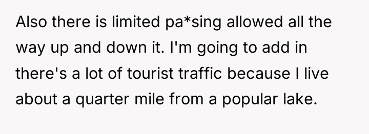 Also there is limited pa*sing allowed all the way up...