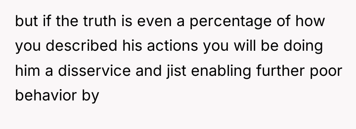 but if the truth is even a percentage of how...