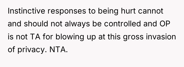 Instinctive responses to being hurt cannot and should not always...