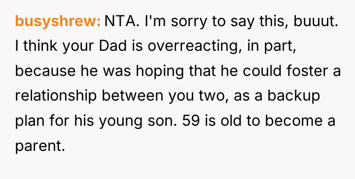 busyshrew NTA. I'm sorry to say this, buuut. I think...