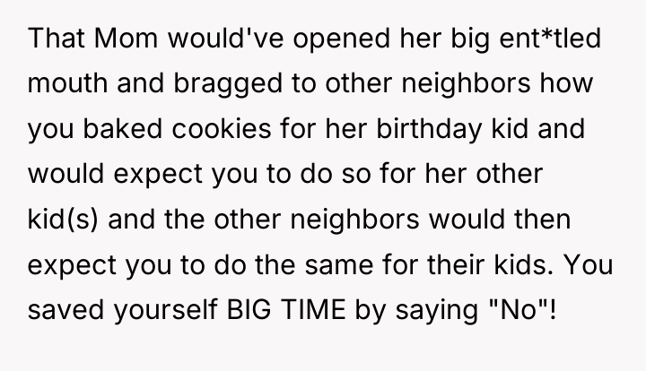 That Mom would've opened her big ent*tled mouth and bragged...