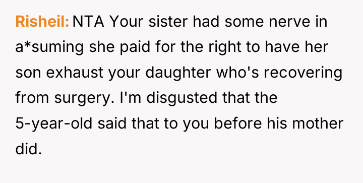 Risheil NTA Your sister had some nerve in a*suming she...