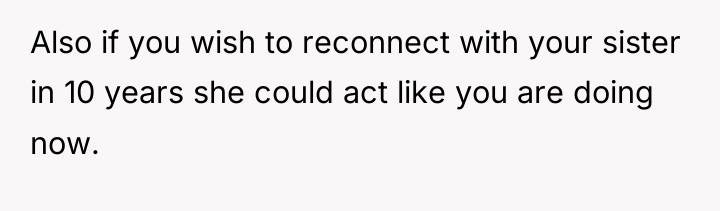 Also if you wish to reconnect with your sister in...