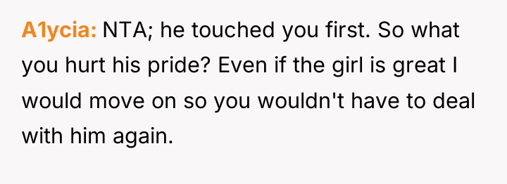 A1ycia NTA; he touched you first. So what you hurt...