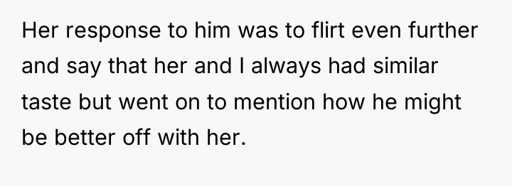 Her response to him was to flirt even further and...