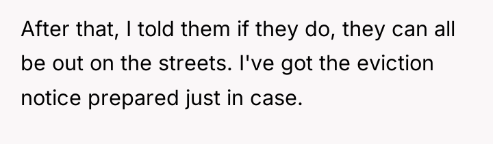 After that, I told them if they do, they can...