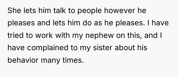 She lets him talk to people however he pleases and...