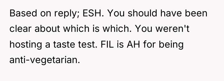 Based on reply; ESH. You should have been clear about...