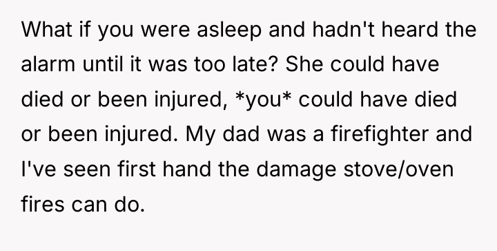 What if you were asleep and hadn't heard the alarm...