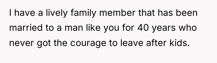 I have a lively family member that has been married...