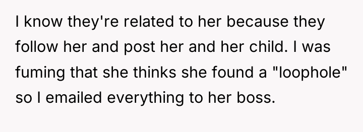 I know they're related to her because they follow her...