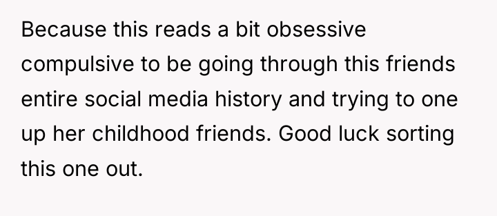 Because this reads a bit obsessive compulsive to be going...