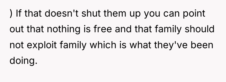 ) If that doesn't shut them up you can point...
