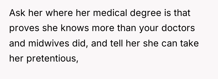Ask her where her medical degree is that proves she...