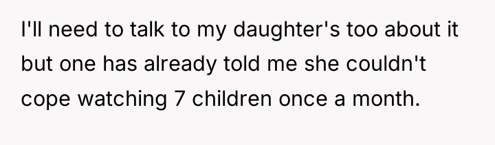 I'll need to talk to my daughter's too about it...