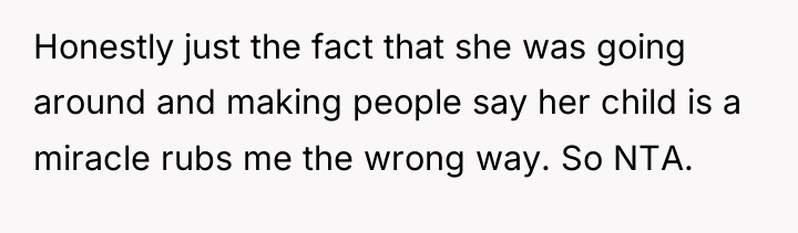 Honestly just the fact that she was going around and...