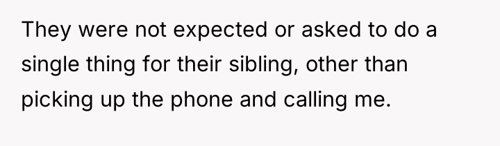 They were not expected or asked to do a single...