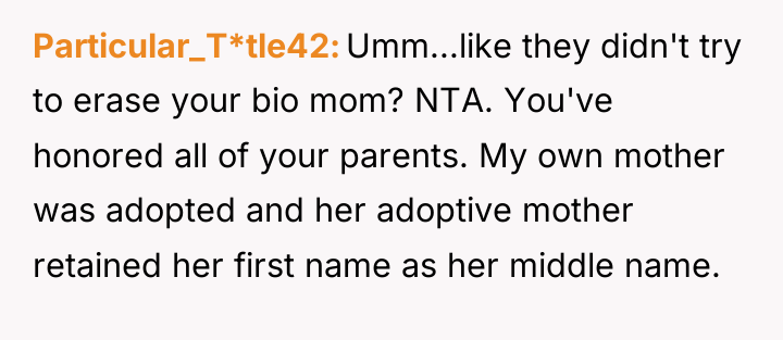 Particular_T*tle42 Umm...like they didn't try to erase your bio mom?...